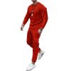 Men's Solid Color Long Sleeve Casual Suit02