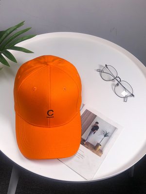 fitted baseball caps orange 1