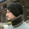 hat with scarf black 6