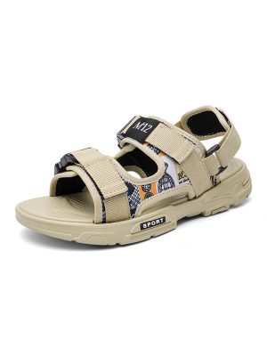 men's slide sandals beige 1