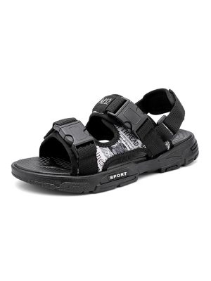 men's slide sandals black 1