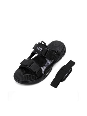 men's slide sandals black 2